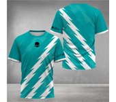 2025 Summer Loose Men's Tennis T-Shirt Fashion Striped Printed O-Neck Short Sleeve T-Shirts Breathable Quick-Drying Sports Tops