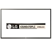 Marco Frontal Negro LG 43UK6470PLC NUEVA