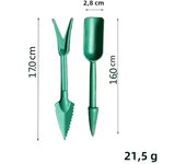 Steel Flat Shovel Multi-Functional Garden Scraper Shovel Rust Resistant Farm Weeding Planting Shovel for Digging in Garden Beds