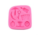 Molde de silicona para fondant, molde para tarta navideña, molde para chocolate, repostería, decoración de azúcar, CALIENTE