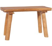 vidaXL Banco de jardín de madera maciza de teca 80 cm