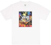 Camiseta de Manga Corta Vans Flowers para niños en color blanco
