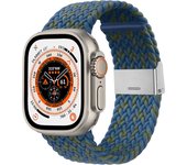 Correa de Nylon para Apple Watch 49mm 46mm 45mm 44mm 42mm 41mm 40mm 38mm iWatch Series 10 9 8 7 6 5 4 3 2 1 SE Ultra 2 Pulsera Elástica Trenzada de Nylon para Reloj Apple