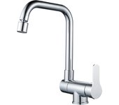 Kitchen faucet for front window, 360° swivel, folding mixer, 2 spray modes, single lever folding faucet EL9005