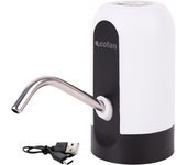 Cofan Dispensador de agua eléctrico | Recargable por USB-C | Batería de 1200 mAh | Grifo para garrafas de agua | Compatible con garrafas de 5 litros