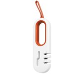 Tijeras para cuchillos de verduras de afilado rápido, herramienta para afilar cuchillos de frutas, tijeras para afilar, piedra de afilar multifuncional Cuatro en Uno