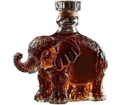 Botella de whisky con forma de animal salvaje, divertido decantador de whisky, regalo para hombres, papás y esposos, vasos de whisky grabados únicos, decoración de bar para amantes del whisky (Lobo)
