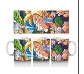 Taza Cerámica Cell vs Personajes Dragon Ball Z 350ml. Stamina Ideal Desayuno Ideal regalo