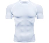 Camiseta Compresión Hombre Secado Rápido Running Entrenamiento Poliéster Verano