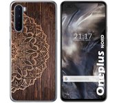 Tumundosmartphone Funda Gel Tpu para OnePlus Nord diseño Madera 06 Dibujos