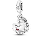 2024 New 925 Sterling Silver Forever Family Friend Always Charm Pendant Fit Original Pandora Bracelet Women Jewelry Gift DIY
