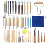 Pottery Clay Sculpting 8-62Pcs Tools Set Kit Smoothing Wax Carving Ceramic Tools Polymer Shapers Modeling Carved Tool Sculpture