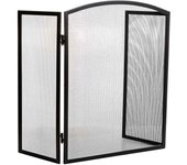 Paraban Para Chimenea De Metal Negro 2x95,5x61cm, El mejor complemento para tu hogar