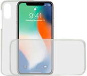 Funda para iphone xr, semirrígida, protección frontal y trasera, transparente