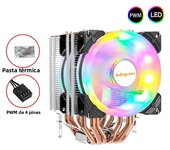 6 Heatpipes CPU Air Cooler 4PIN PWM CPU Fan For Intel LGA 1150 1151 1156 1366 1200 1700 X79 X99 2011 AMD AM3 AM4 AM5