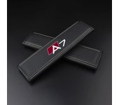 For Audi A3 A4 A5 A6 A7 A8 Q3 Q5 Q7 Q8 TT S LINE Car Accessories 2Pcs Car Seat Belt Nappa Leather Safety Belt Shoulder Covers