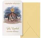 Dohe maria pack de 6 tarjetas/billeteros de felicitacion navideña con sobre - tamaño 9x16cm - papel offset - impresas a todo color
