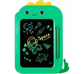 Tablero de graffiti juguetes tablero de graffiti para niños de 3 a 6 años, tablero de dibujo LCD de color 8.5 ", regalo de cumpleaños para juguetes de aprendizaje de viajes por niños (Verde)