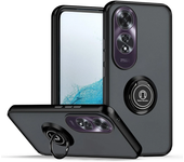 Matte Case for OPPO A60 A40 A40M A80 A79 5G A98 A78 A58 A38 A18 A3 Pro Rugged Armor Magnetic Ring Stand Shockproof Protect Cover