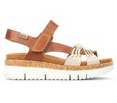 Pikolinos W4N-0968C1 Sandalias con cuña para mujer marrones en piel 85433