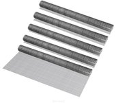 5 rollos de malla de alambre cuadrados de 25 m - 1 x 5 m / rollo - acero galvanizado - gris [pro.tec]