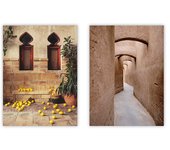 Set de 2 cuadros calidad premium con marco de madera - 30x40 cm o 50x70 cm - POSTER LAB