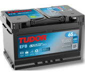 Batería de coche Tudor TL652. Tecnología EFB. 12V - 65Ah/650A (EN) Caja LB3