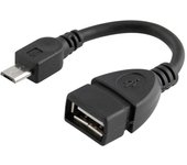 CABLE ADAPTADOR OTG USB 2.0 HEMBRA A MICRO USB MACHO ON THE GO