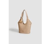 Bolso de mano Manchester Park de diseño de nicho para mujer, informal, de gran capacidad, de paja tejida, bolso de mano, bolso de hombro