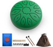 6-Inch Steel Tongue Drum 11 Notes Handpan Drum C Key Drum Mallet Finger Picks Percussion Musical Instruments for Meditation Yoga