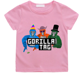 New Game Gorilla Tag T Shirt Kids 2024 Summer Cartoon Monke Clothes Toddler Girls Cotton T-shirtTeenager Boys Short Sleeve Tops