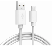 CABLEPELADO Cable Micro USB Sincroniza y Carga | Alta Velocidad | Transferencia de Datos | Compatible con Samsung, HTC, Sony, Motorola, LG, Nokia, Kindle, PS4, Xbox One | Blanco | 1 Metro