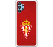 Funda original compatible con Samsung Galaxy A32 - Sporting escudo bordado sobre rojo