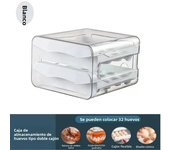 1Pc Egg Storage Box Refrigerator Drawer-Type Duck Egg Cute Double-Layer Kitchen Organization Fresh-Keeping Egg Box