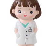 Decoración para tarta, estatua de médico, mini decoración de tartas, escultura de resina, feliz día del médico, para dormitorio, hogar, boda, sala de estar, hombre