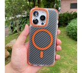 Luxury Magsafe Camera Protective Case Suitable for IPhone16 15 14 13 12 11Pro Max Plus Carbon Fiber Fall Airbag Protective Cover
