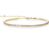 Pulseras de Tenis de Plata para Mujeres y adolescentes, delicada pulsera de Tenis with Piedras de circuito cúbica