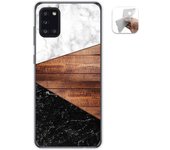 Tumundosmartphone Funda Gel Tpu para Samsung Galaxy A31 diseño Mármol 11 Dibujos