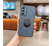 Sheepskin Leather Ring Holder Case for Samsung Galaxy S8 S9 S10 S20 S21 S22 S23 S24 Plus Ultra Note20Ultra S20FE S23FE Cover