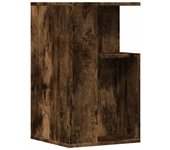 vidaXL Mesa auxiliar madera de ingeniería 35x35x60 cm Blanco, Negro, Roble Sonoma Mesita de Salón o Comedor o Auxiliar Mesa de Café Meuble Salón