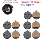1-5Set 10 Inch Electric Scooter Brake Pads Kick Scooter Replacement Parts for KUGOO Skateboard Folding Bike Brake Pads