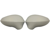 For Seat Leon MK2 1P Ibiza MK4 6J Exeo 3R 2008-2017 Pair Replacement Rearview Side Mirror Covers Cap Car Accessories Black/White