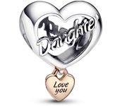 Charm Pandora plata y rosa  Corazón Te Quiero Hija 782327C00 5700303013879