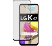Tumundosmartphone Protector Cristal Templado Completo 5D Full Glue Negro para LG K42 Vidrio