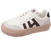 Women Outdoor Trainers Platform Shoes Height Increasing Chunky Sneakers Training Women Black White Frosted Leather Casual Shoes