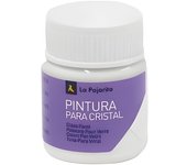 Pintura para cristal al agua ca-01 blanco. 25ml la pajarita 188871