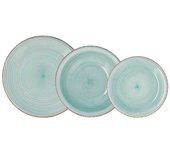 Vajilla Vita Aqua Quid 18 piezas gres azul