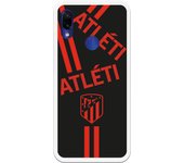 Funda original compatible con Xiaomi Redmi Note 7-Note 7 Pro - ATM Fondo Negro Escudo Monocromo 20-21
