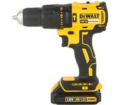 DEWALT DCD778S2T-QW - Taladro Percutor sin escobillas XR 18V, 13mm, 65Nm, incluye 2 baterías Li-Ion (1.5Ah) y maletín