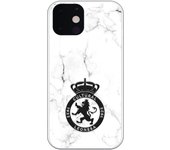 Funda original compatible con iPhone 13 - Cultural Leonesa Escudo negro y fondo marmol
